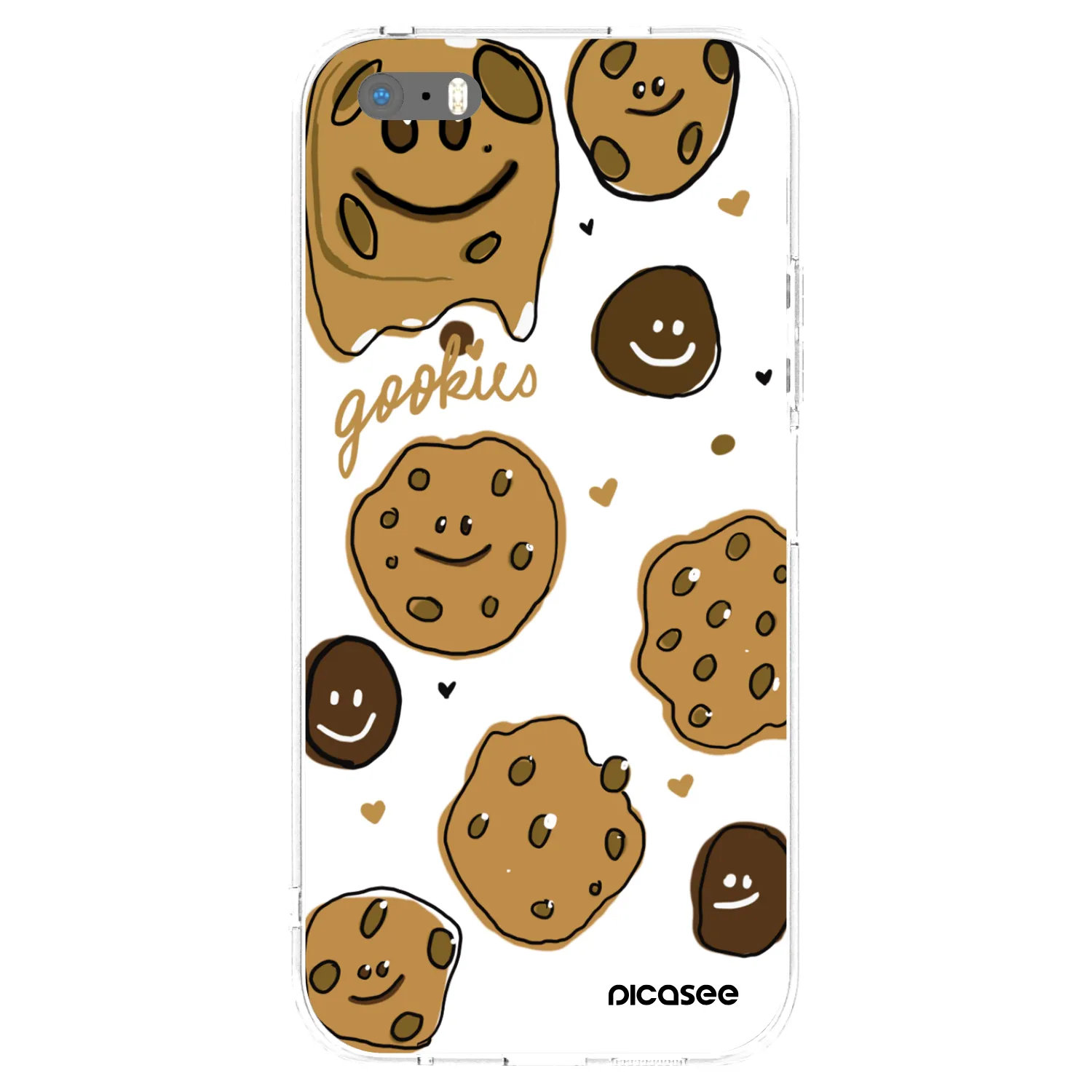 Picasee διαφανής θήκη σιλικόνης Apple iPhone 5/5S/SE - Gookies