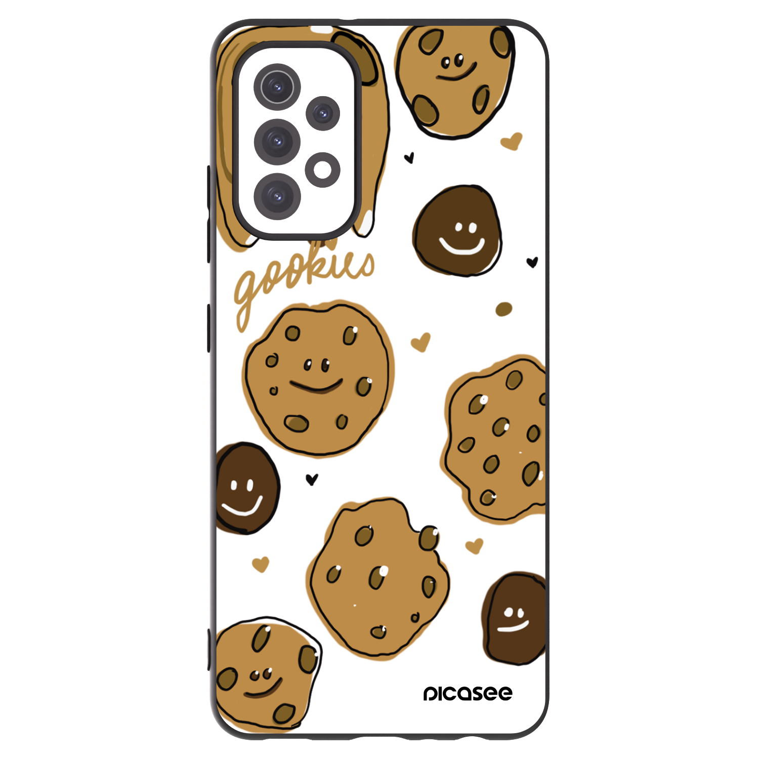 Picasee Μαύρη θήκη σιλικόνης για Samsung Galaxy A32 5G A326B - Gookies