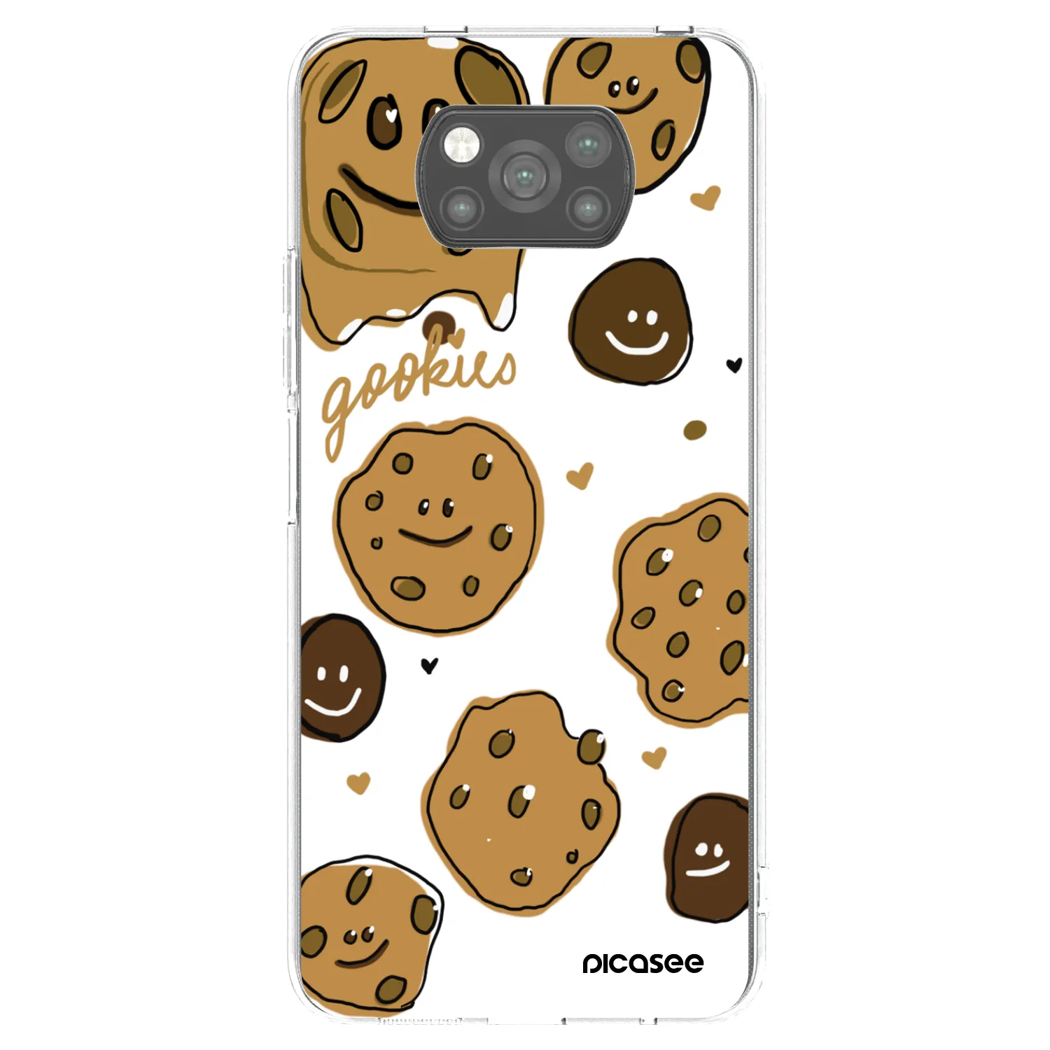 Picasee Μαύρη θήκη σιλικόνης για Xiaomi Poco X3 Pro - Gookies