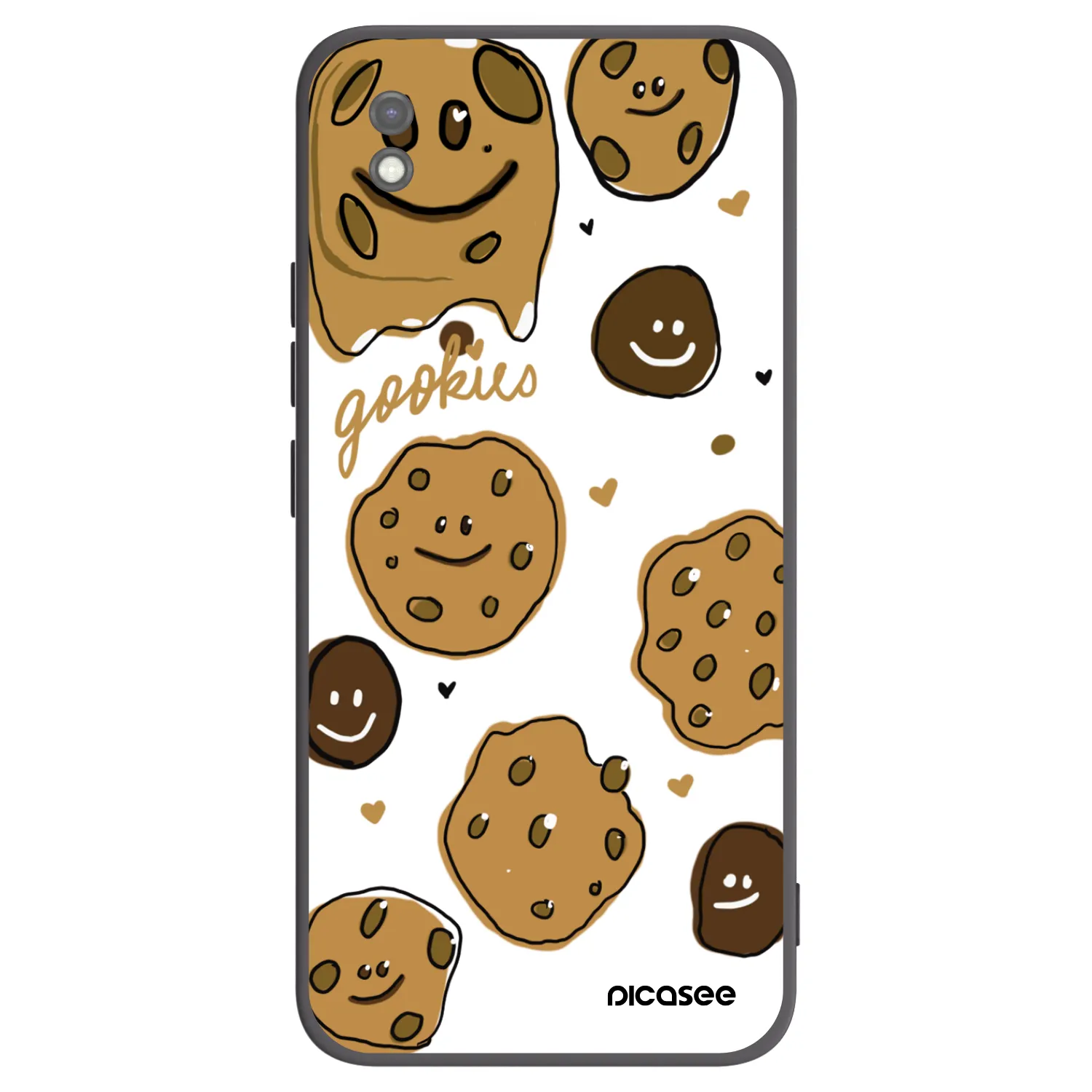 Picasee Μαύρη θήκη σιλικόνης για Xiaomi Redmi 9AT - Gookies