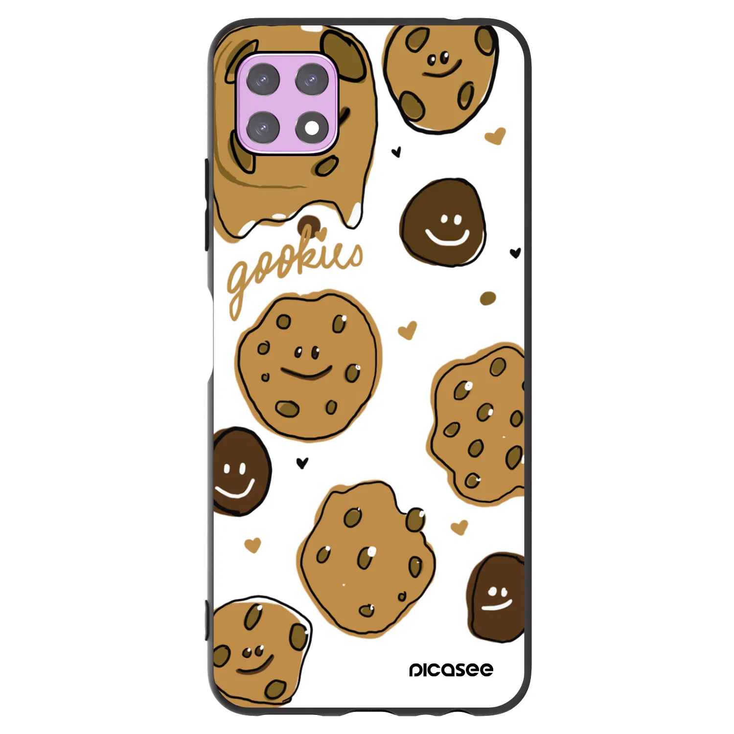 Picasee Μαύρη θήκη σιλικόνης για Samsung Galaxy A22 A226B 5G - Gookies