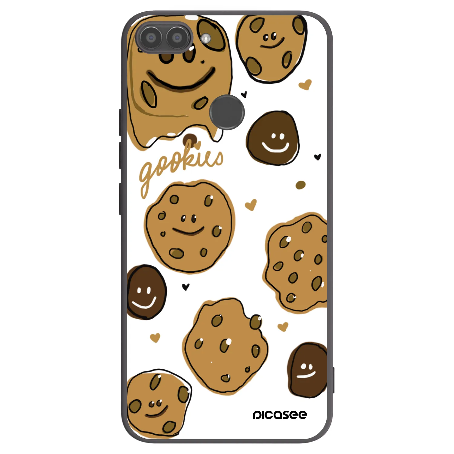 Picasee Μαύρη θήκη σιλικόνης για Huawei P Smart - Gookies