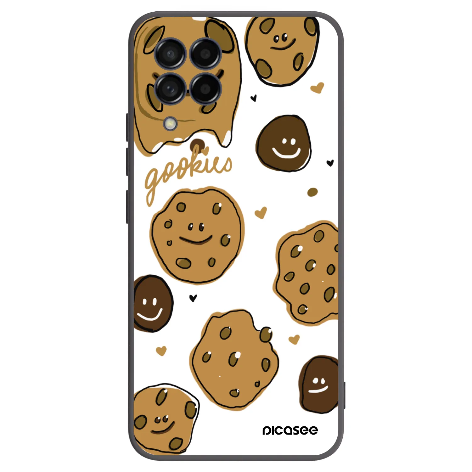 Picasee Μαύρη θήκη σιλικόνης για Samsung Galaxy M53 5G - Gookies