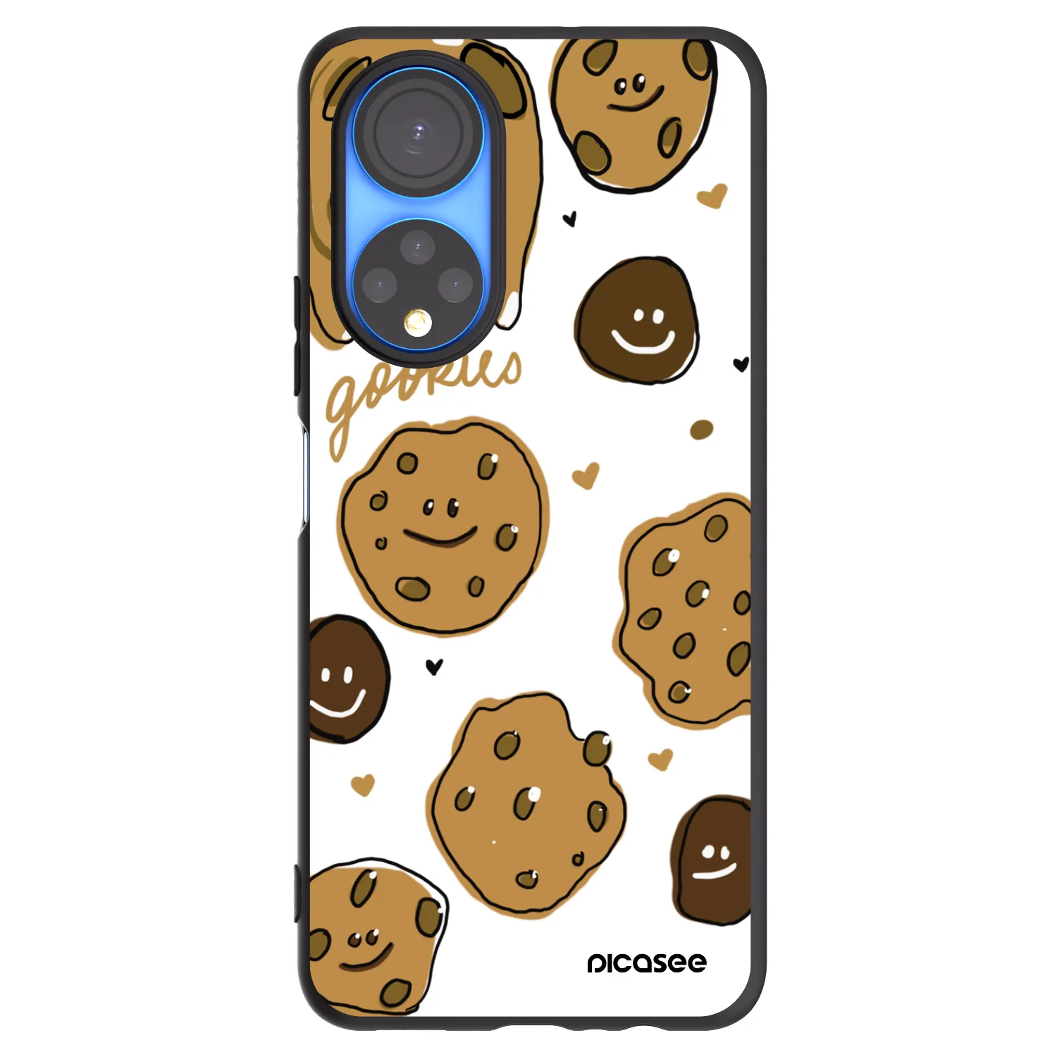 Picasee Μαύρη θήκη σιλικόνης για Honor X7 - Gookies