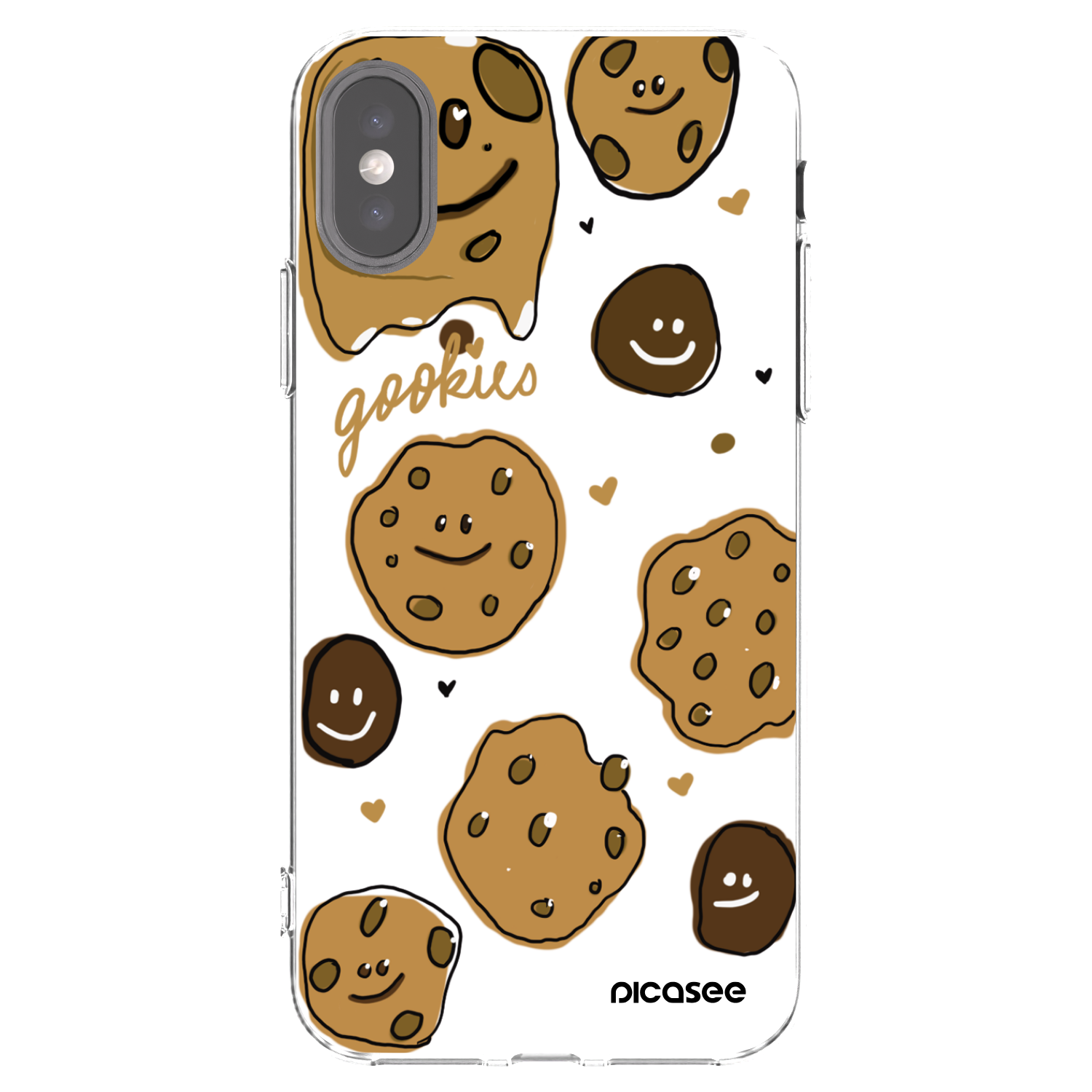 Picasee διαφανής θήκη σιλικόνης Apple iPhone X/XS - Gookies