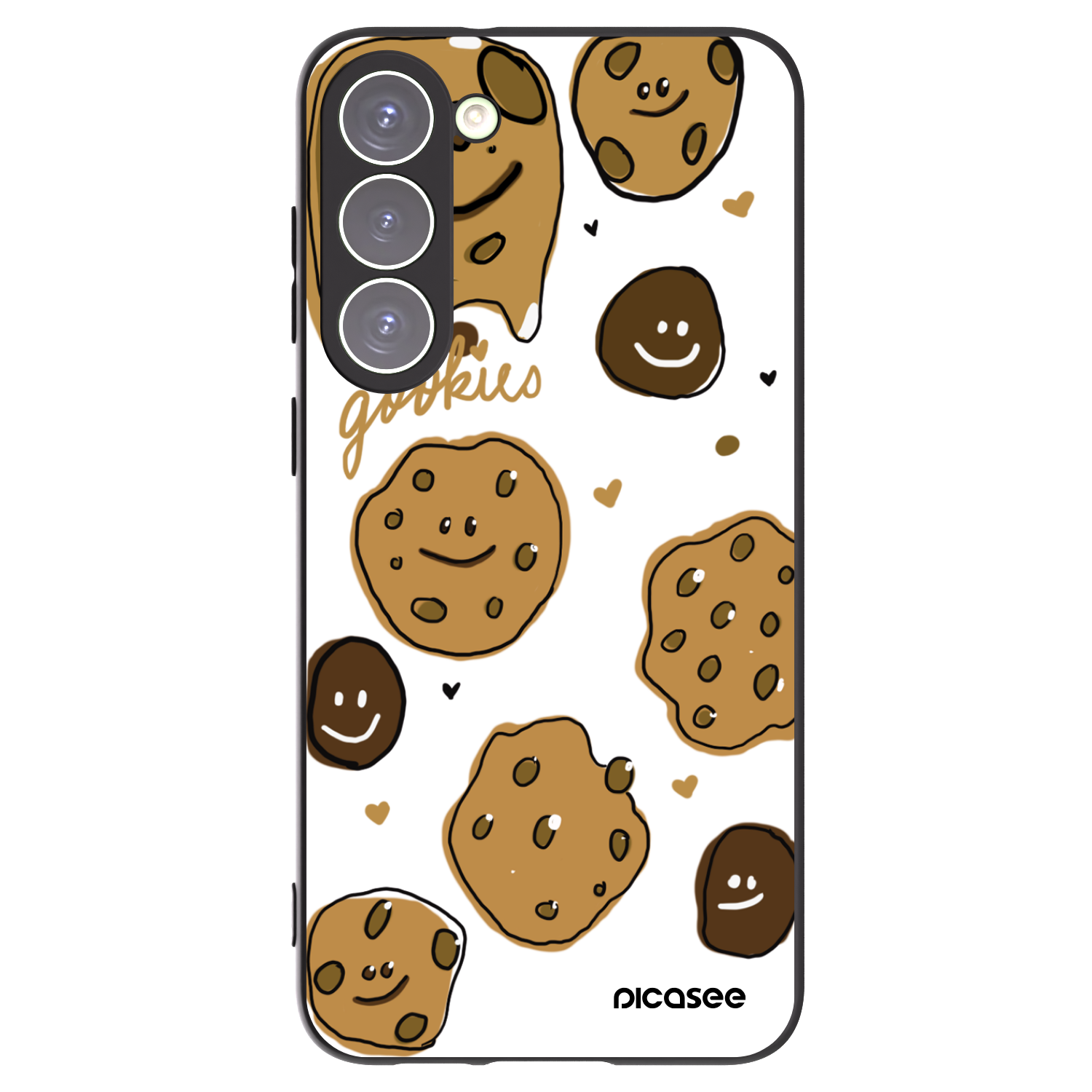 Picasee Μαύρη θήκη σιλικόνης για Samsung Galaxy S23+ 5G - Gookies