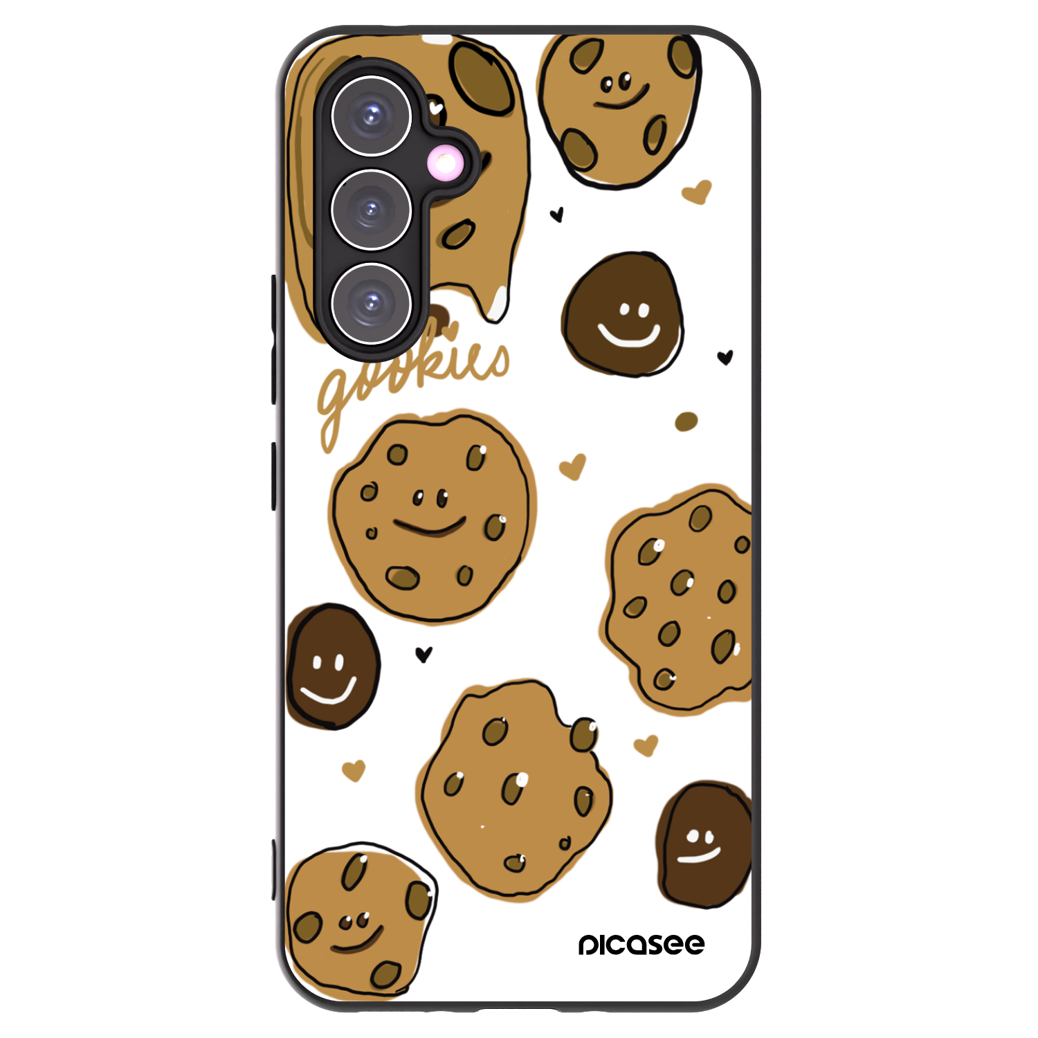 Picasee Μαύρη θήκη σιλικόνης για Samsung Galaxy A54 5G A546B - Gookies