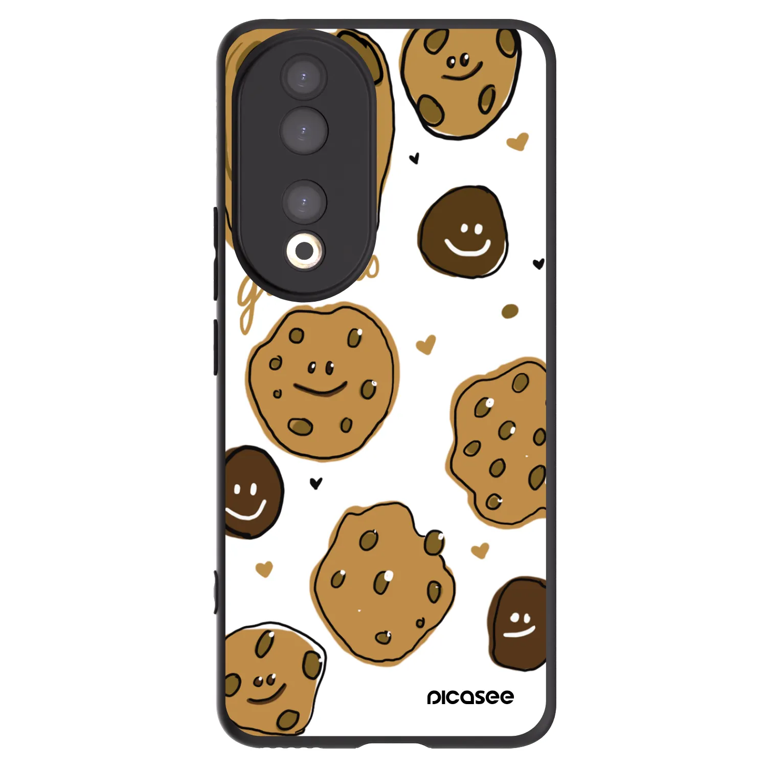 Picasee Μαύρη θήκη σιλικόνης για Honor 90 5G - Gookies