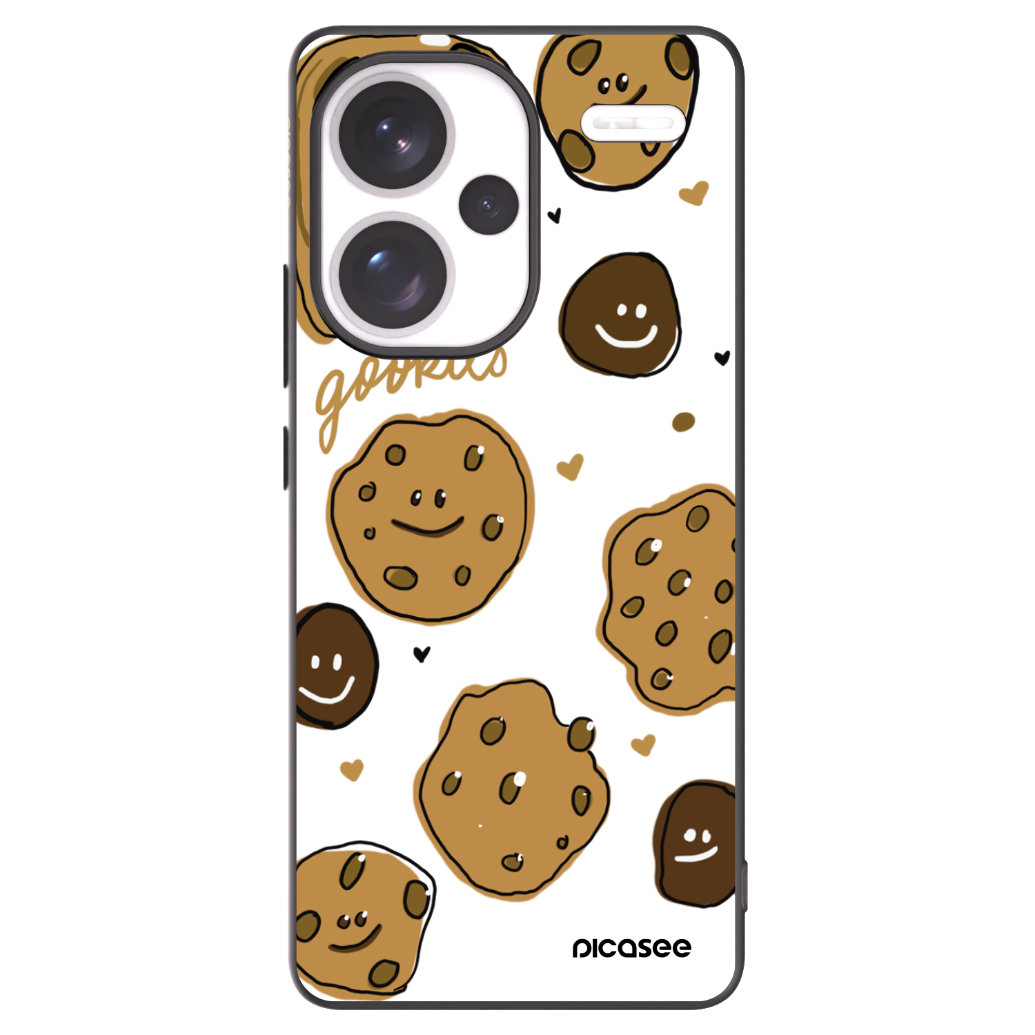 Picasee Μαύρη θήκη σιλικόνης για Xiaomi Redmi Note 13 Pro+ 5G - Gookies