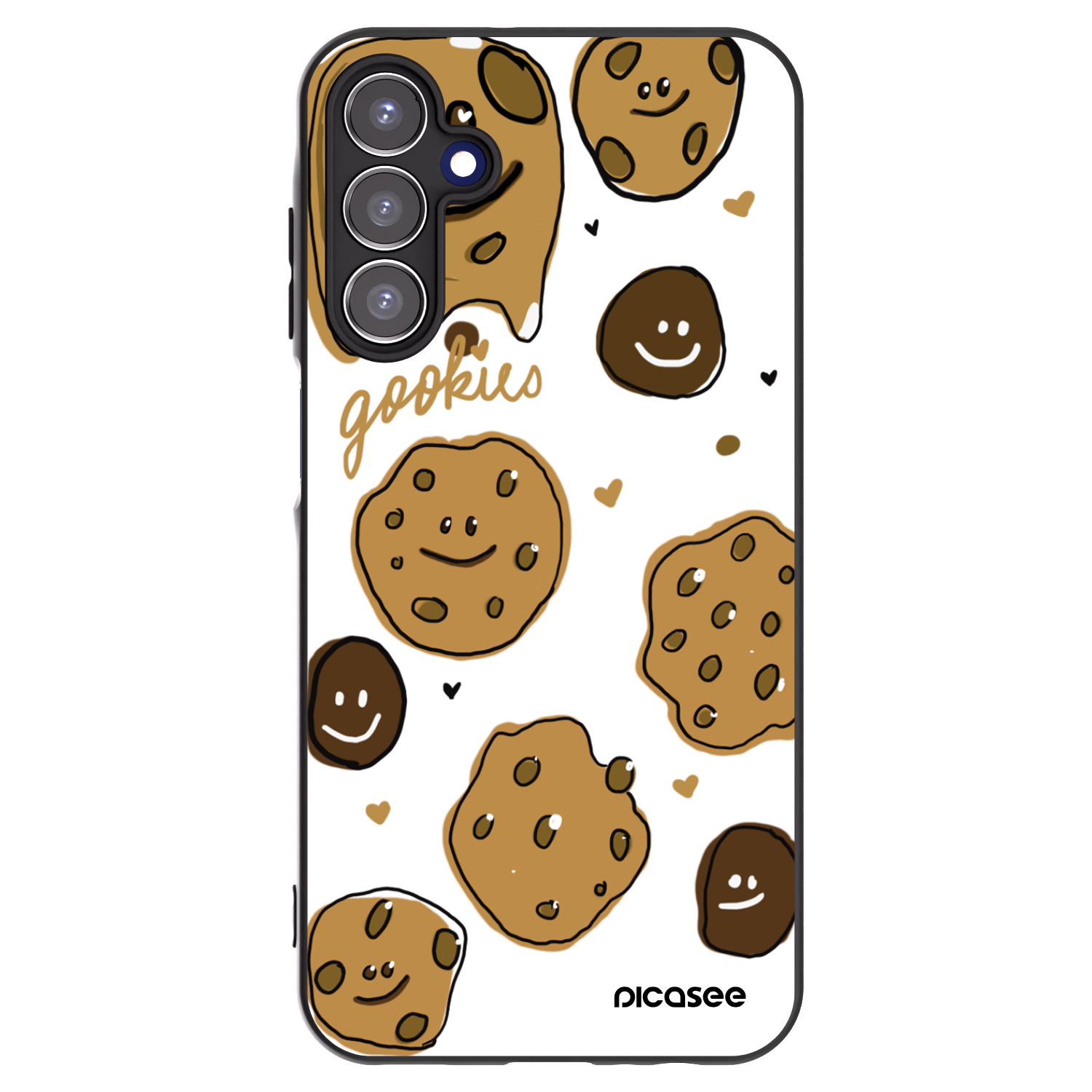 Picasee Μαύρη θήκη σιλικόνης για Samsung Galaxy A15 A156B 5G - Gookies
