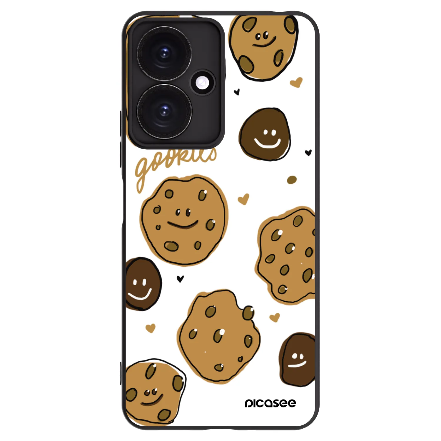 Picasee Μαύρη θήκη σιλικόνης για Xiaomi Redmi 13C 5G - Gookies