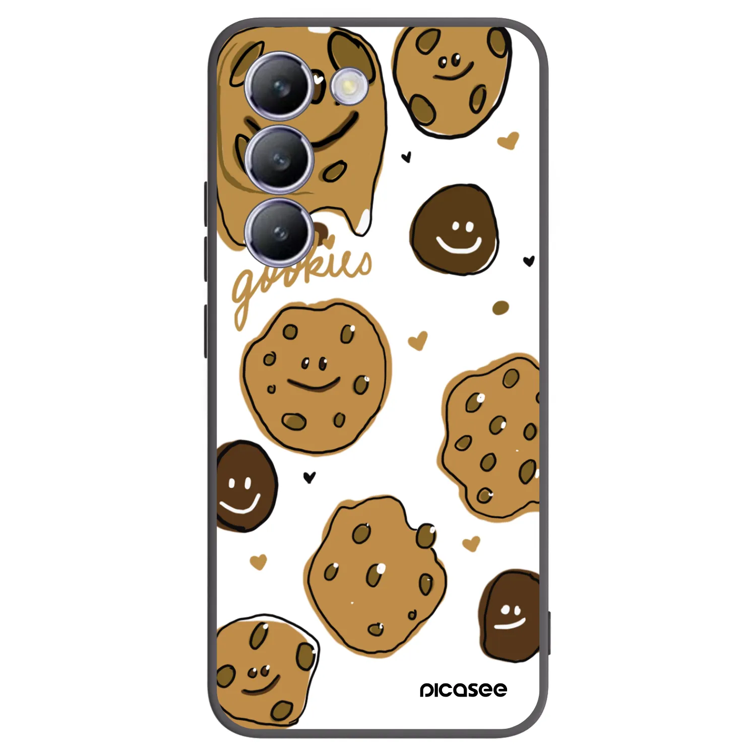 Picasee Μαύρη θήκη σιλικόνης για Vivo V40 SE 5G - Gookies