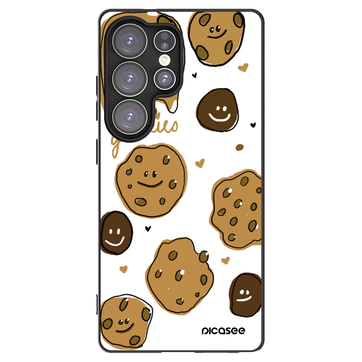 Picasee Μαύρη θήκη σιλικόνης για Samsung Galaxy S25 Ultra 5G - Gookies