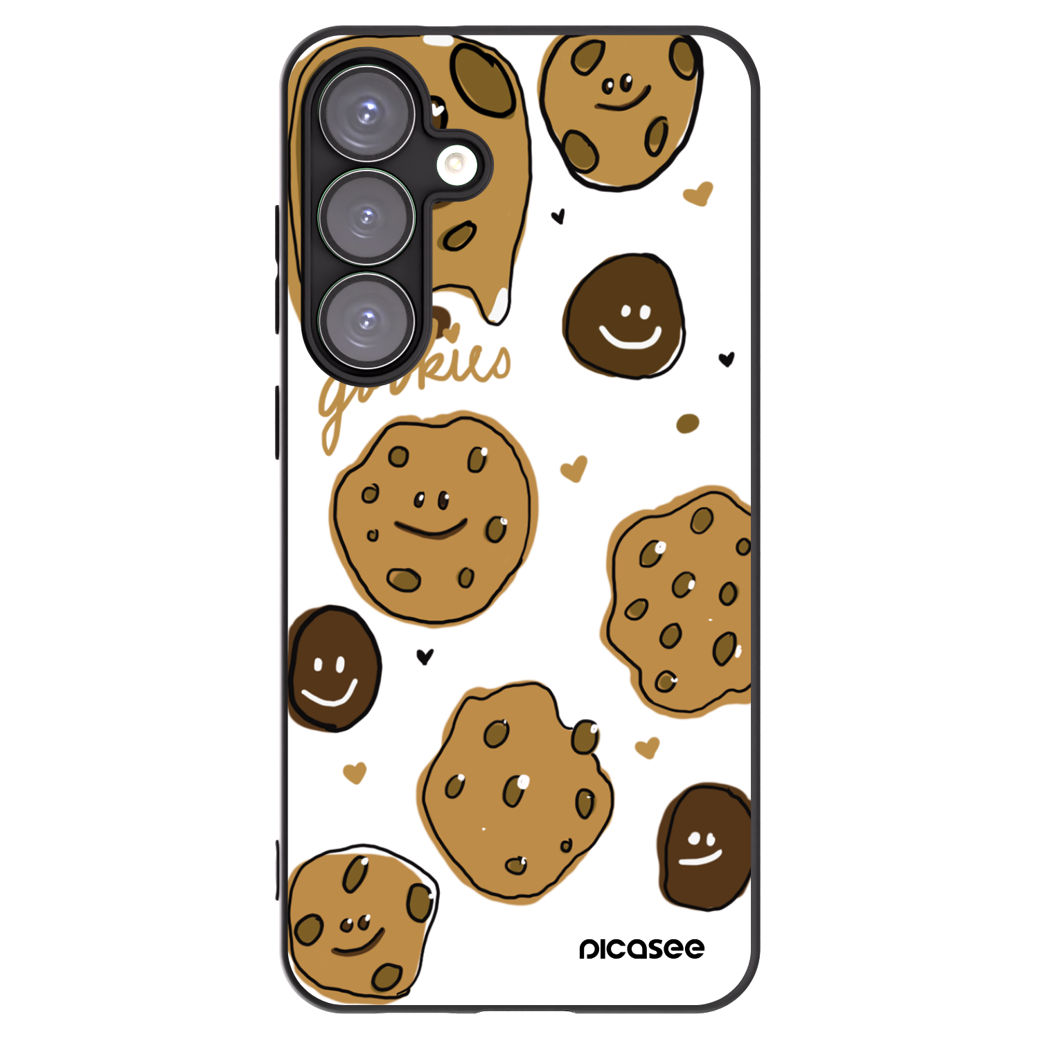 Picasee Μαύρη θήκη σιλικόνης για Samsung Galaxy S25+ 5G - Gookies