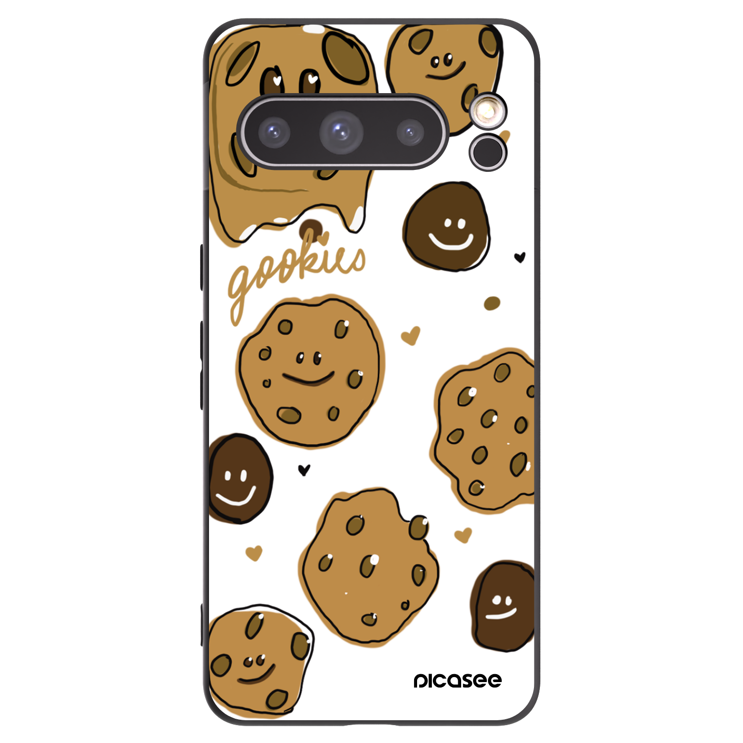 Picasee Μαύρη θήκη σιλικόνης για Google Pixel 8 Pro - Gookies