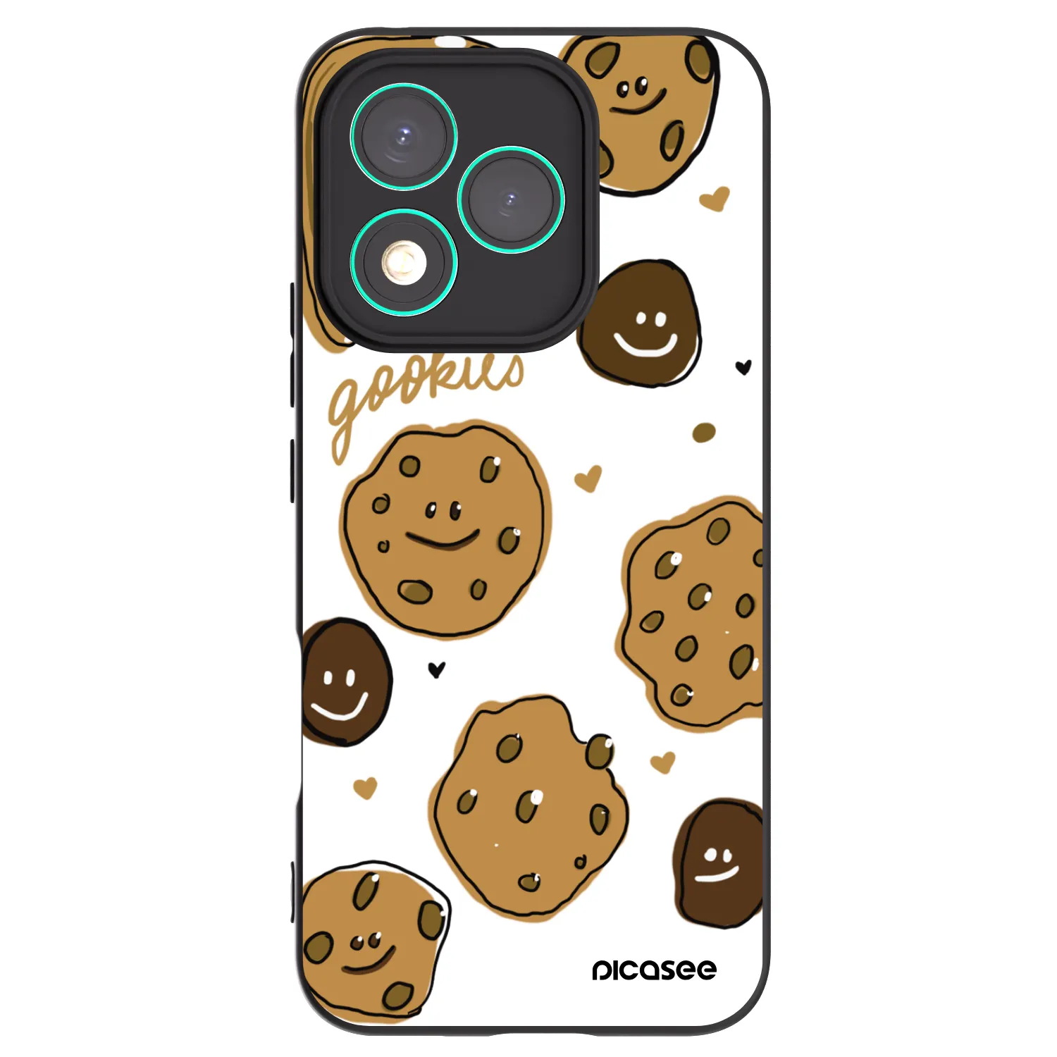 Picasee Μαύρη θήκη σιλικόνης για Honor 400 Lite 5G - Gookies