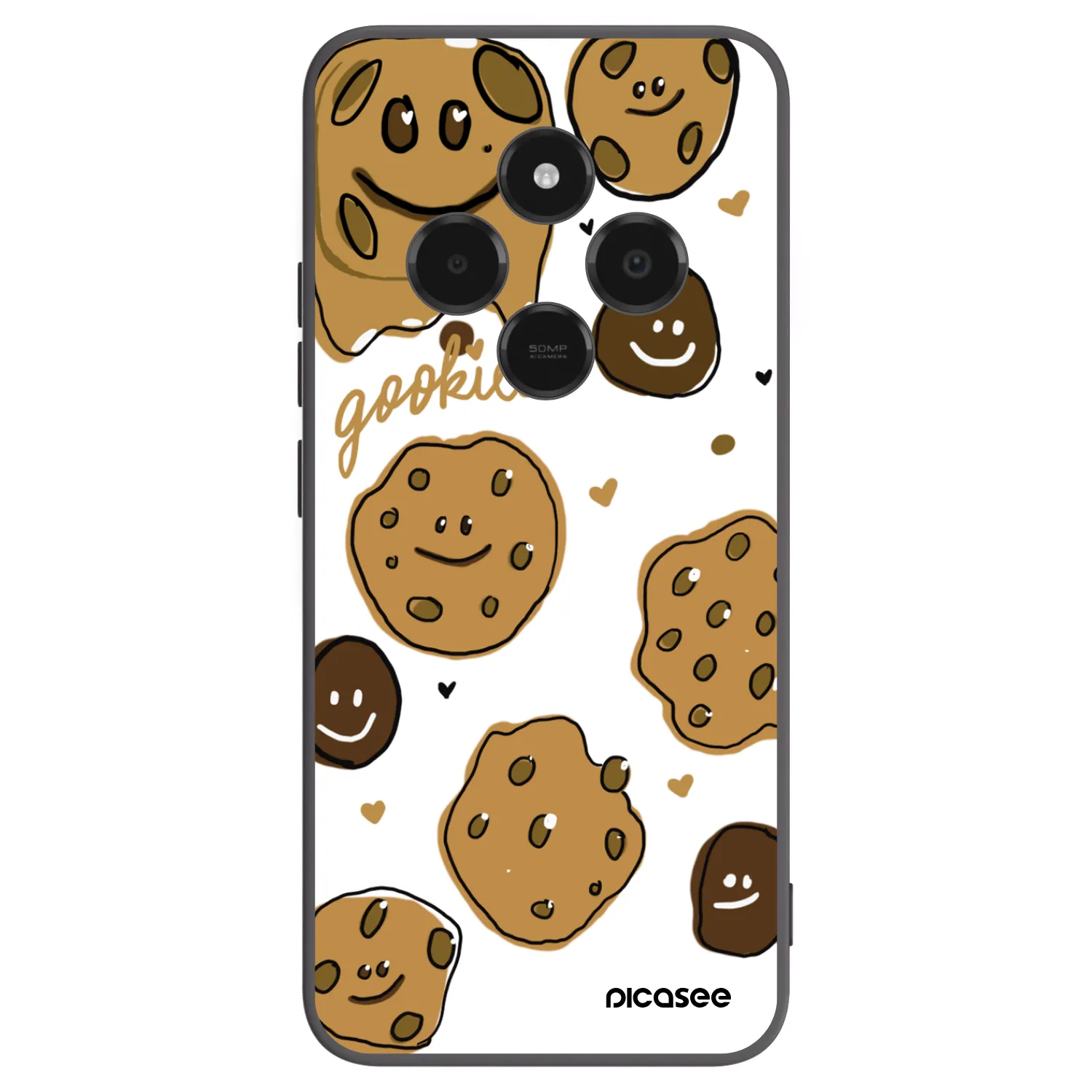 Picasee Μαύρη θήκη σιλικόνης για Xiaomi Poco C75 - Gookies