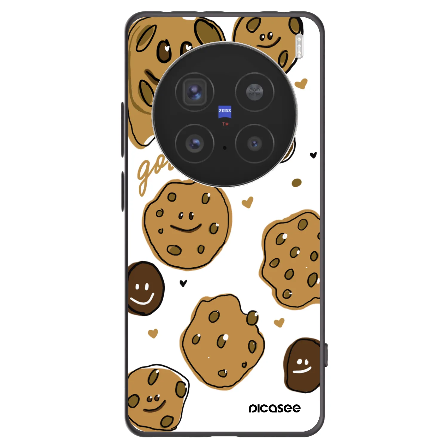 Picasee Μαύρη θήκη σιλικόνης για Vivo X200 Pro - Gookies