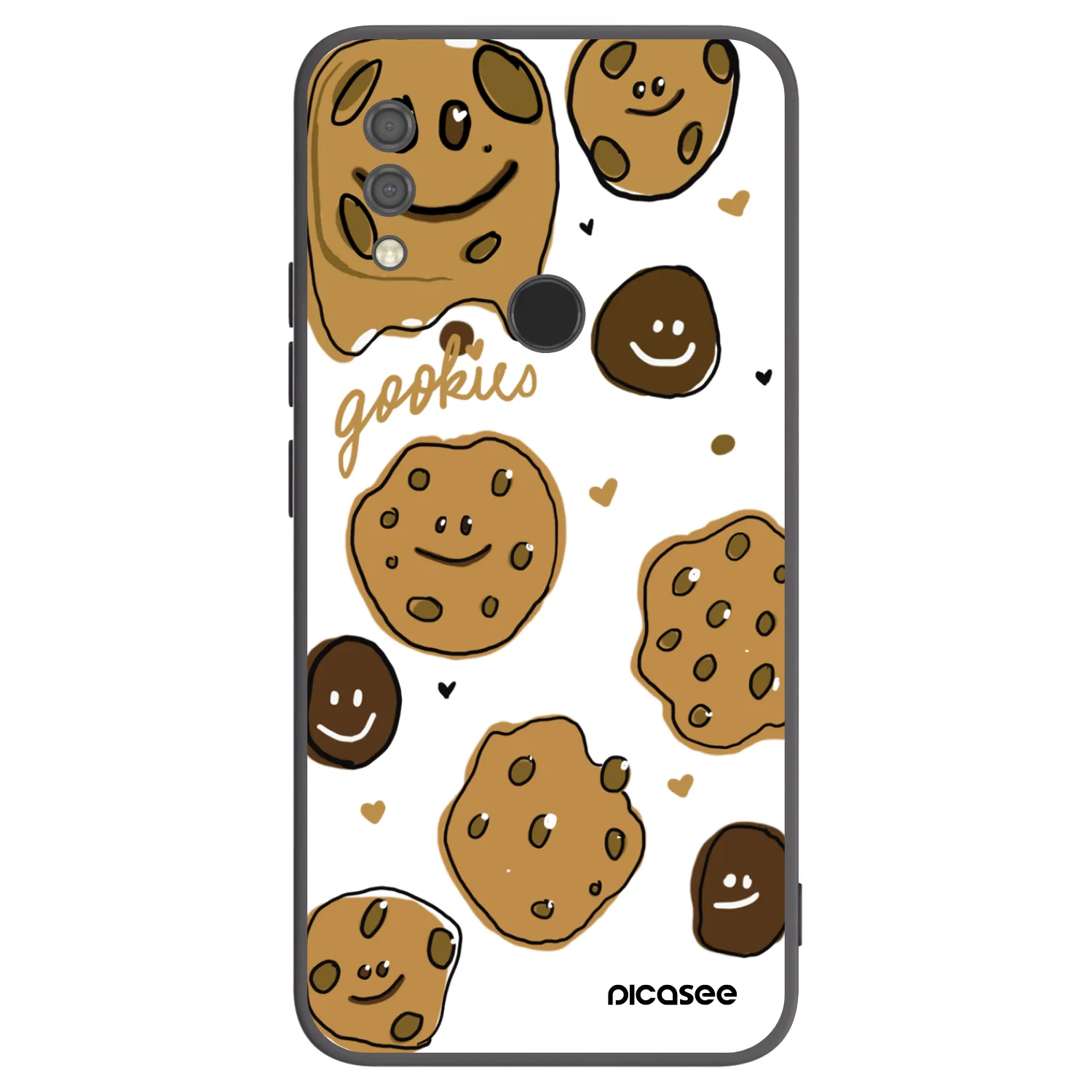 Picasee Μαύρη θήκη σιλικόνης για Xiaomi Redmi 7 - Gookies