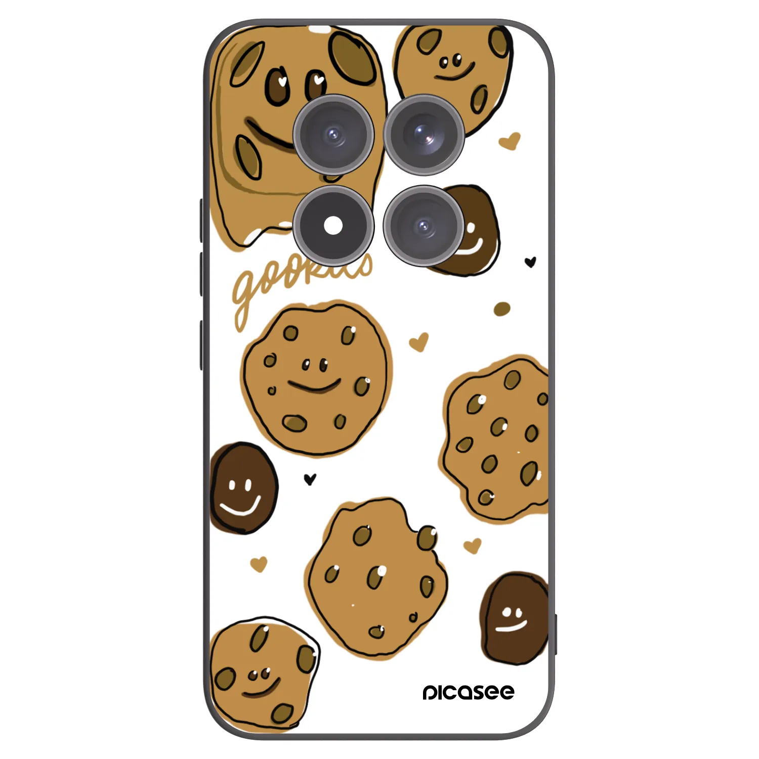 Picasee Μαύρη θήκη σιλικόνης για Xiaomi Redmi Note 15 Pro+ - Gookies