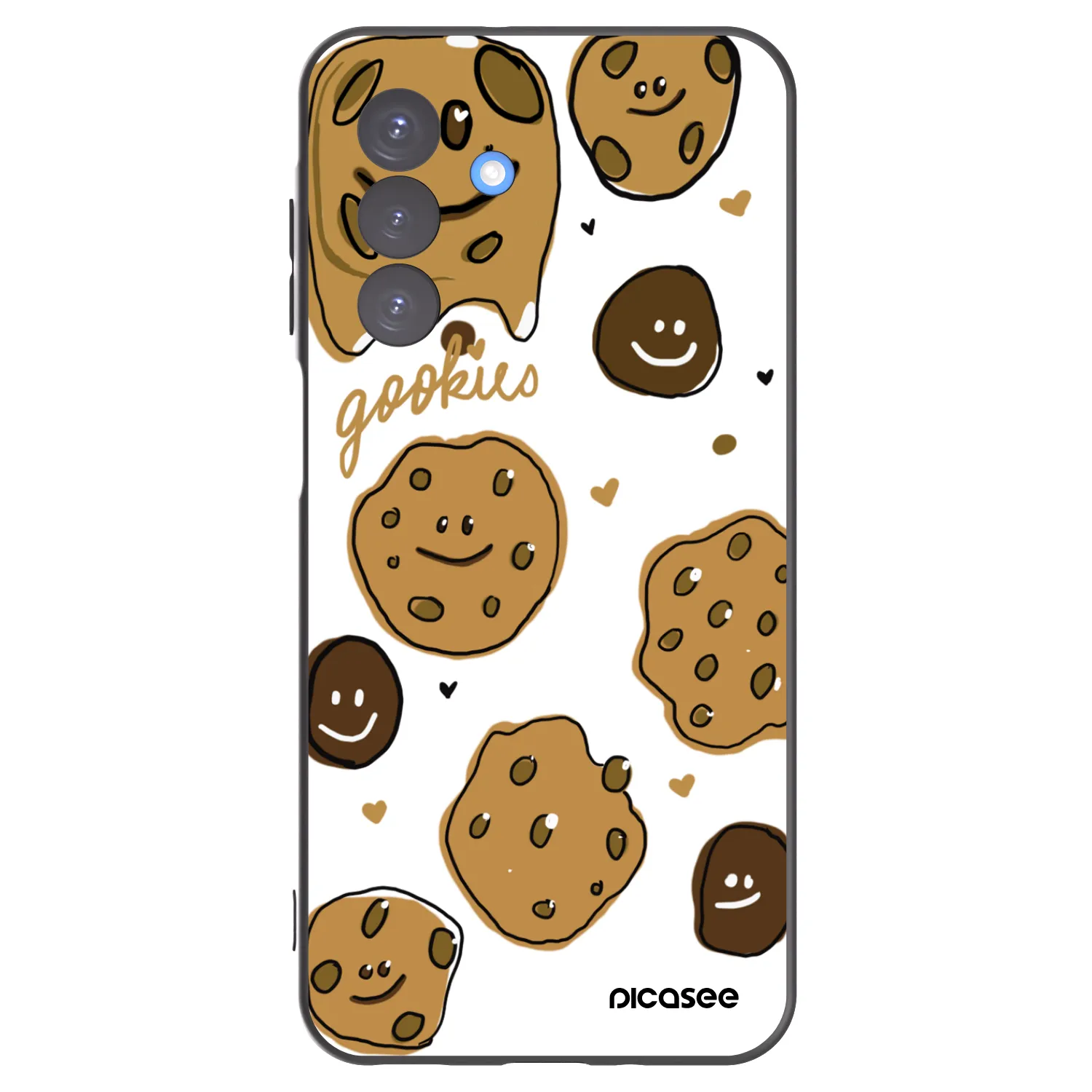 Picasee Μαύρη θήκη σιλικόνης για Samsung Galaxy A17 5G - Gookies