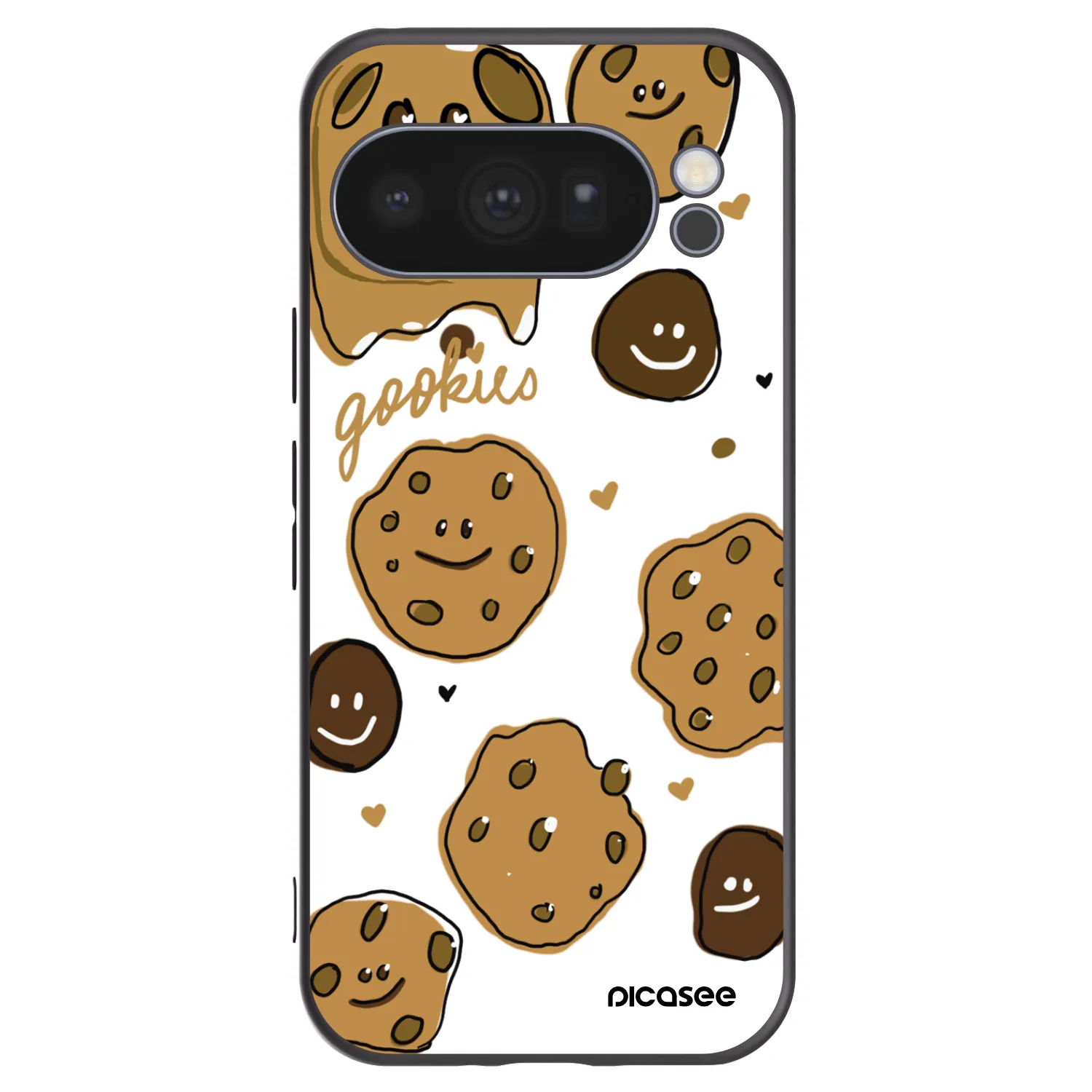 Picasee Μαύρη θήκη σιλικόνης για Google Pixel 10 Pro - Gookies