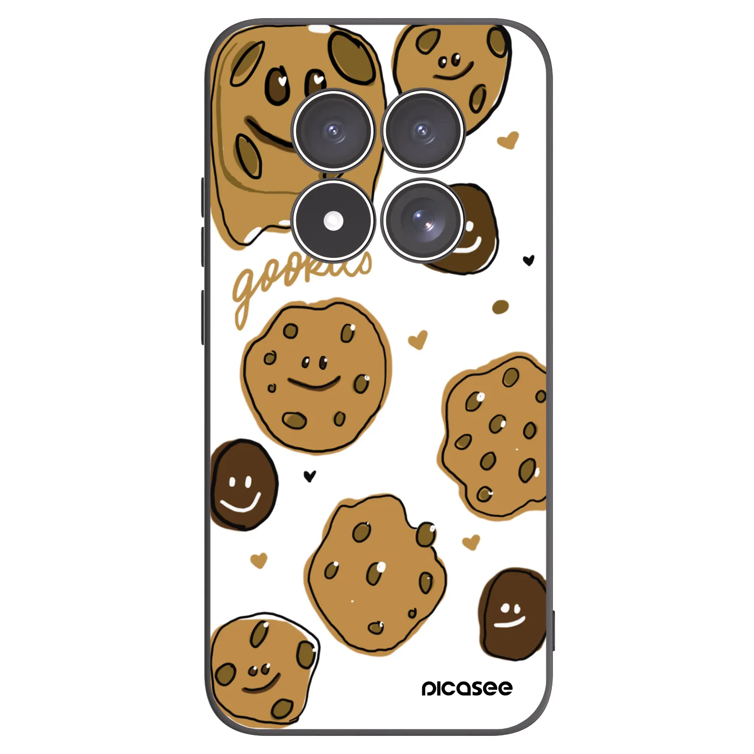 Picasee Μαύρη θήκη σιλικόνης για Xiaomi Redmi Note 15 Pro 5G - Gookies