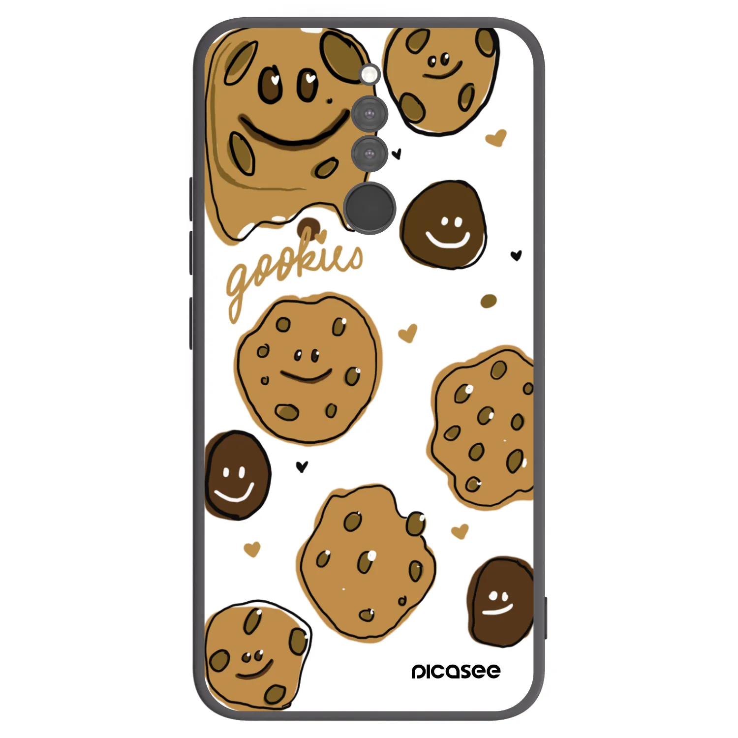 Picasee Μαύρη θήκη σιλικόνης για Xiaomi Redmi 8 - Gookies