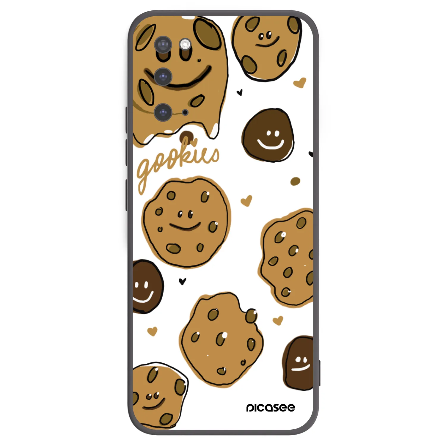 Picasee Μαύρη θήκη σιλικόνης για Samsung Galaxy S20 G980F - Gookies