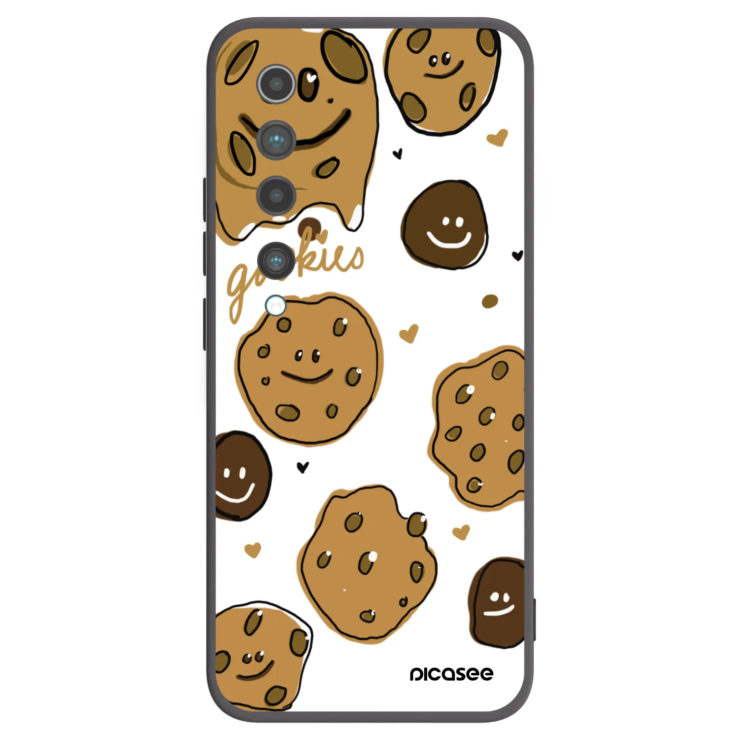 Picasee Μαύρη θήκη σιλικόνης για Xiaomi Mi 10 - Gookies