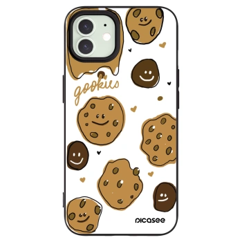 Picasee Μαύρη θήκη σιλικόνης για Apple iPhone 12 Pro - Gookies