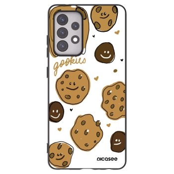 Picasee Μαύρη θήκη σιλικόνης για Samsung Galaxy A52 5G A525F - Gookies