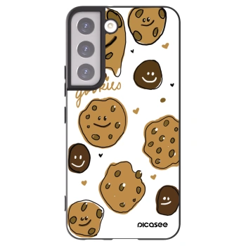 Picasee Μαύρη θήκη σιλικόνης για Samsung Galaxy S22 5G - Gookies
