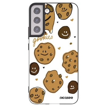 Picasee Μαύρη θήκη σιλικόνης για Samsung Galaxy S22+ 5G - Gookies
