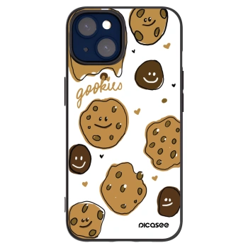 Picasee Μαύρη θήκη σιλικόνης για Apple iPhone 14 - Gookies