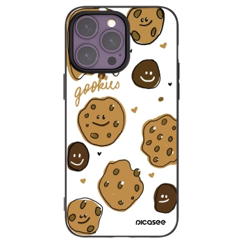 Picasee Μαύρη θήκη σιλικόνης για Apple iPhone 14 Pro Max - Gookies