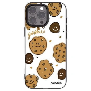 Picasee Μαύρη θήκη σιλικόνης για Apple iPhone 16 Pro Max - Gookies