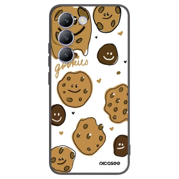Picasee Μαύρη θήκη σιλικόνης για Vivo V40 SE 5G - Gookies
