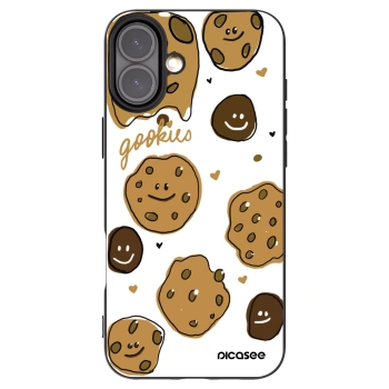 Picasee Μαύρη θήκη σιλικόνης για Apple iPhone 16 Plus - Gookies