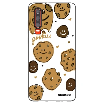 Picasee Μαύρη θήκη σιλικόνης για Huawei P30 - Gookies