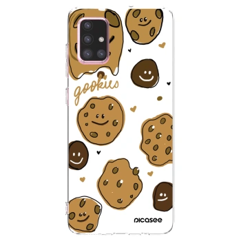Picasee διαφανής θήκη σιλικόνης Samsung Galaxy A71 A715F - Gookies