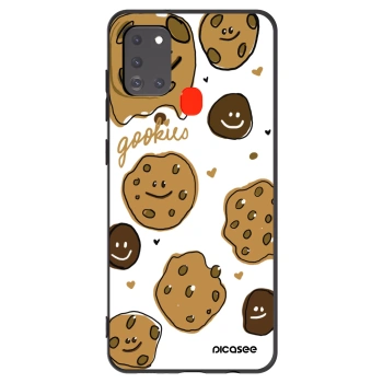 Picasee Μαύρη θήκη σιλικόνης για Samsung Galaxy A21s - Gookies