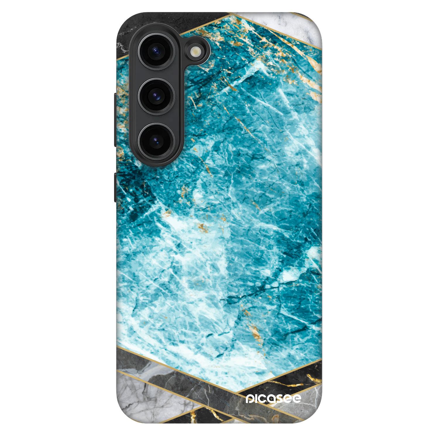 Picasee Fashion Case για Samsung Galaxy S23+ 5G - Blue geometry