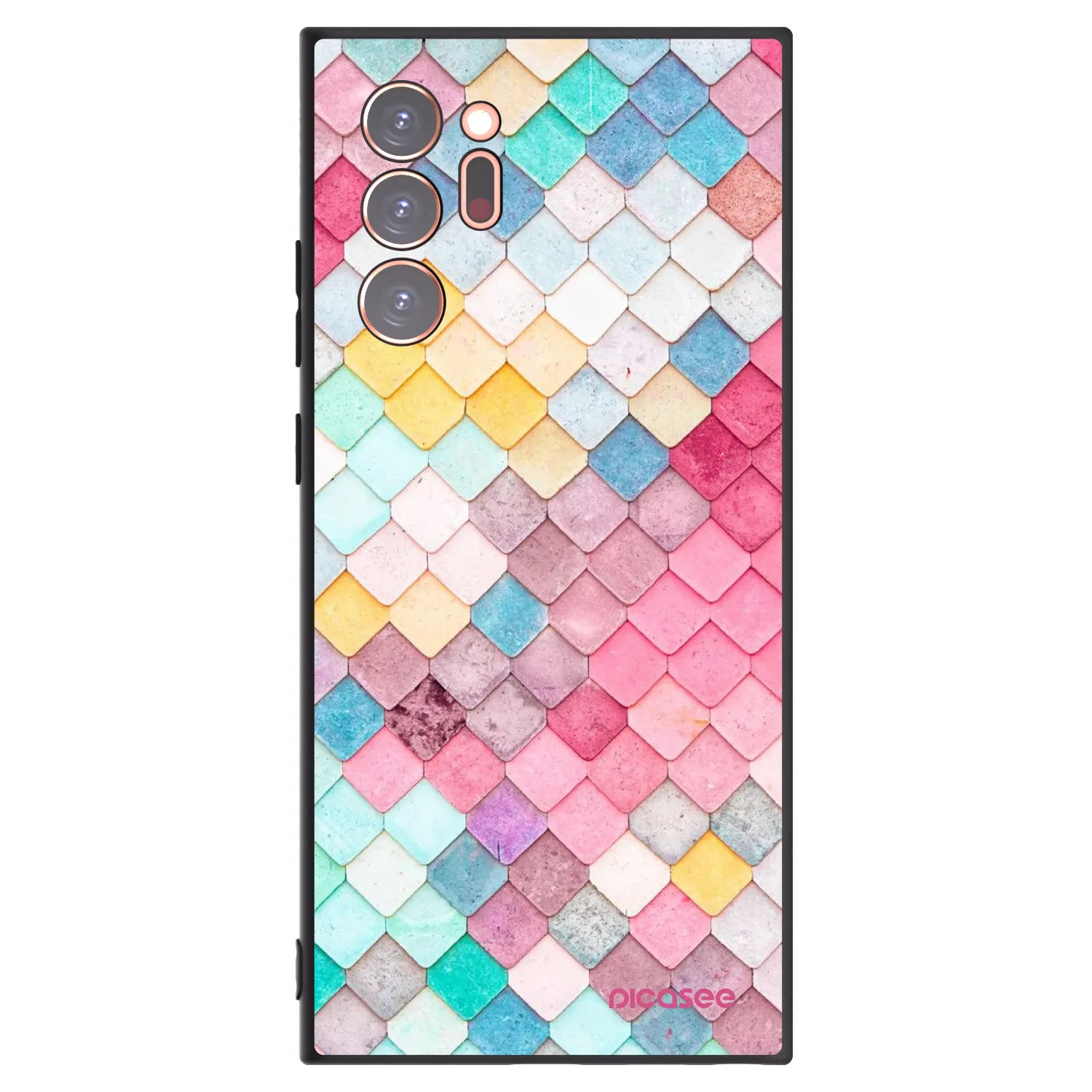 Picasee Μαύρη θήκη σιλικόνης για Samsung Galaxy Note 20 Ultra - Colorful roof