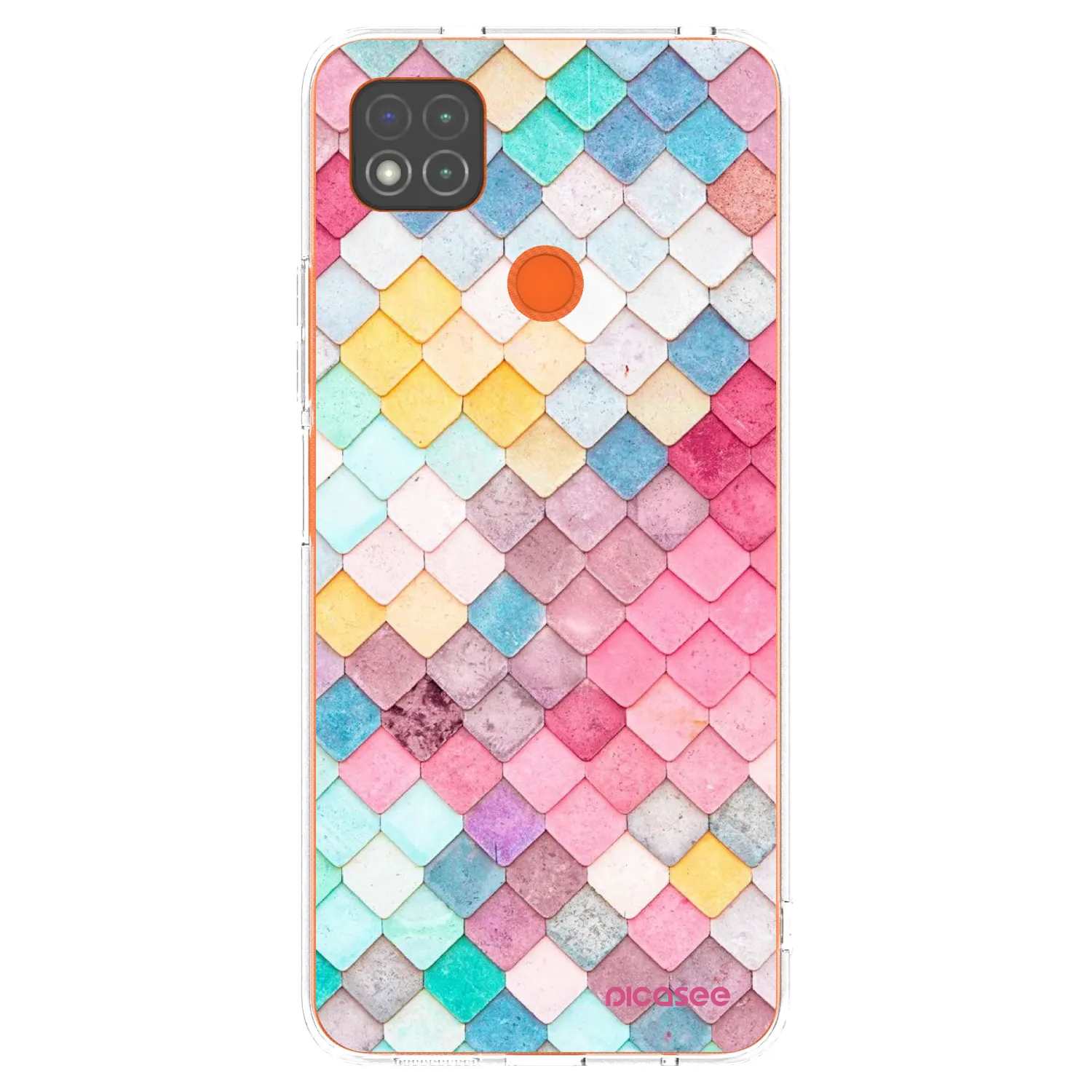 Picasee διαφανής θήκη σιλικόνης Xiaomi Redmi 9C - Colorful roof