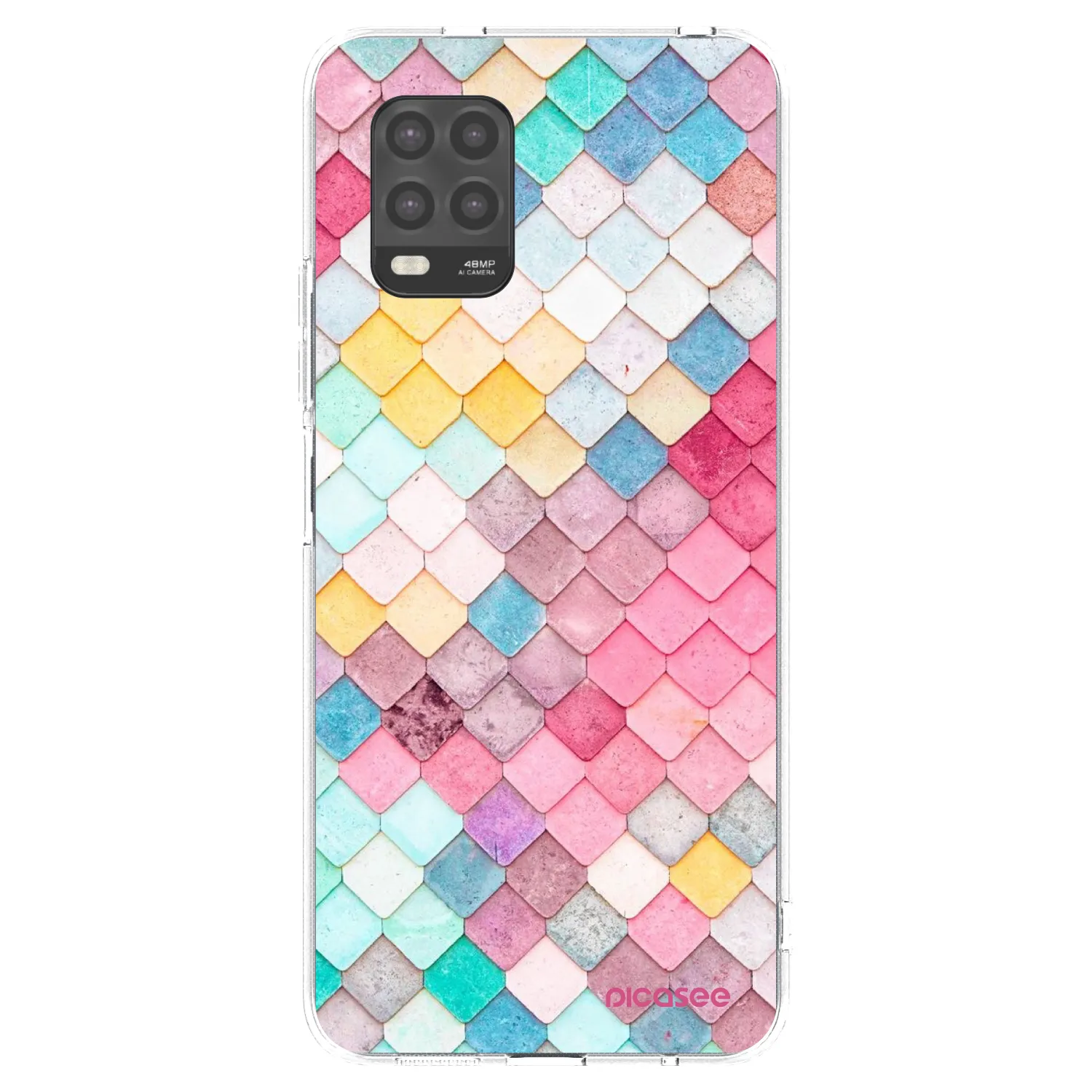 Picasee διαφανής θήκη σιλικόνης Xiaomi Mi 10 Lite - Colorful roof