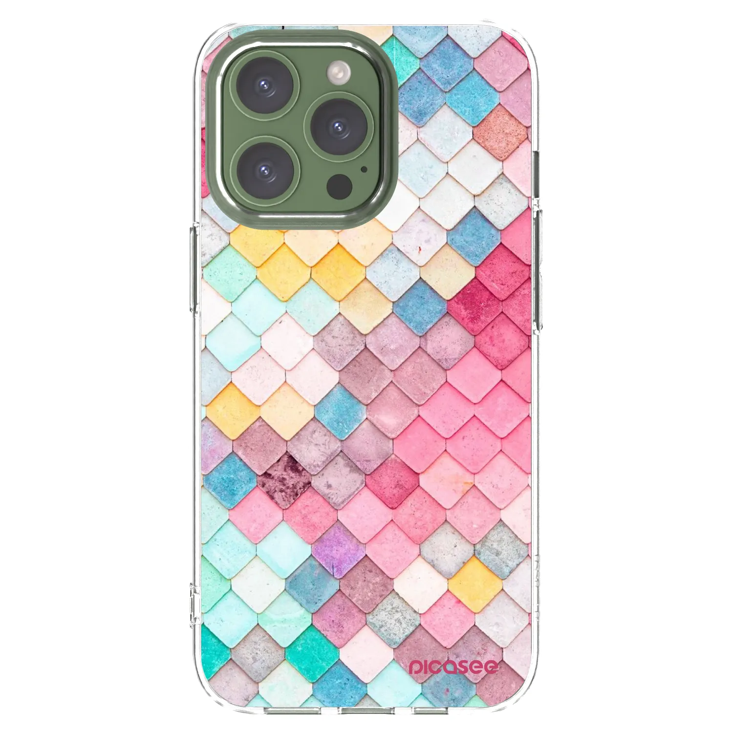 Picasee διαφανής θήκη σιλικόνης Apple iPhone 13 Pro - Colorful roof