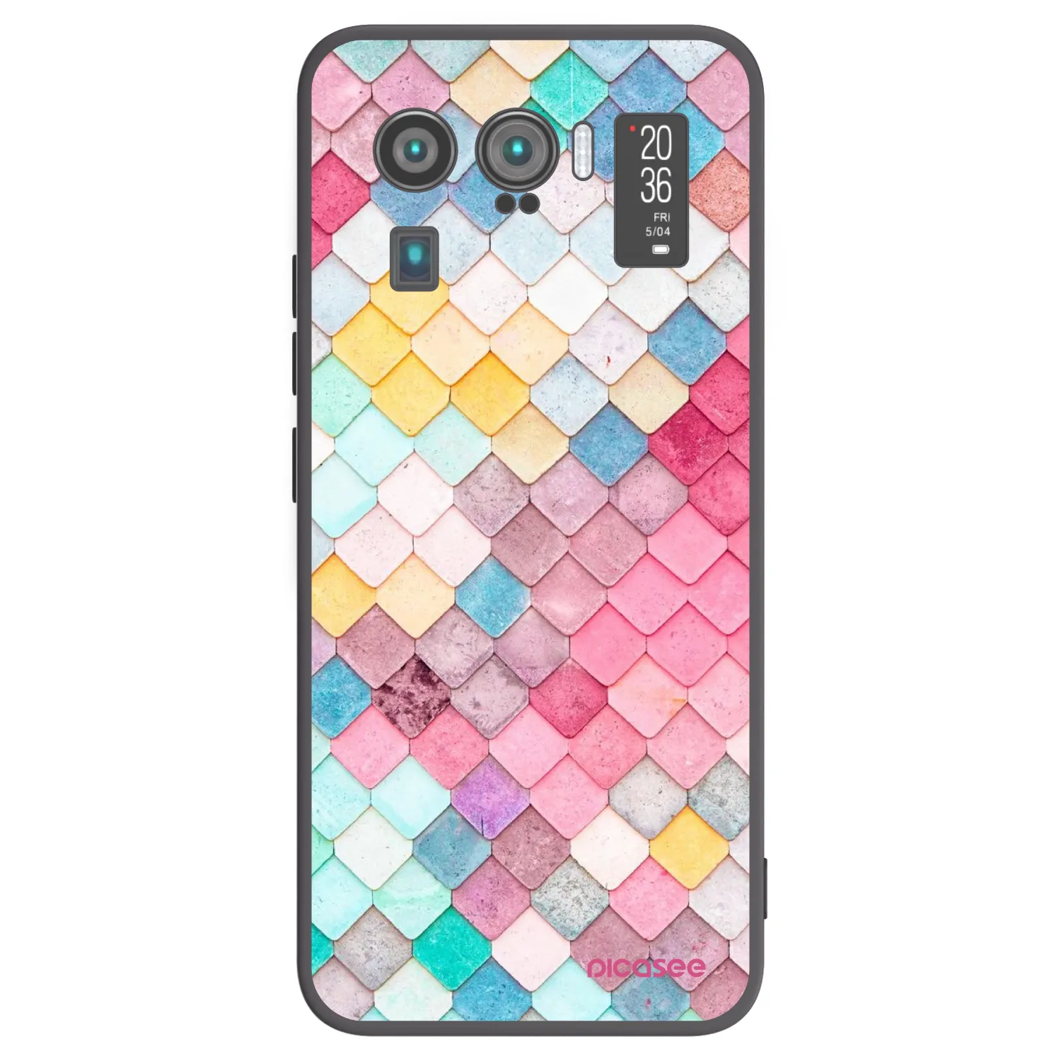 Picasee Μαύρη θήκη σιλικόνης για Xiaomi Mi 11 Ultra - Colorful roof