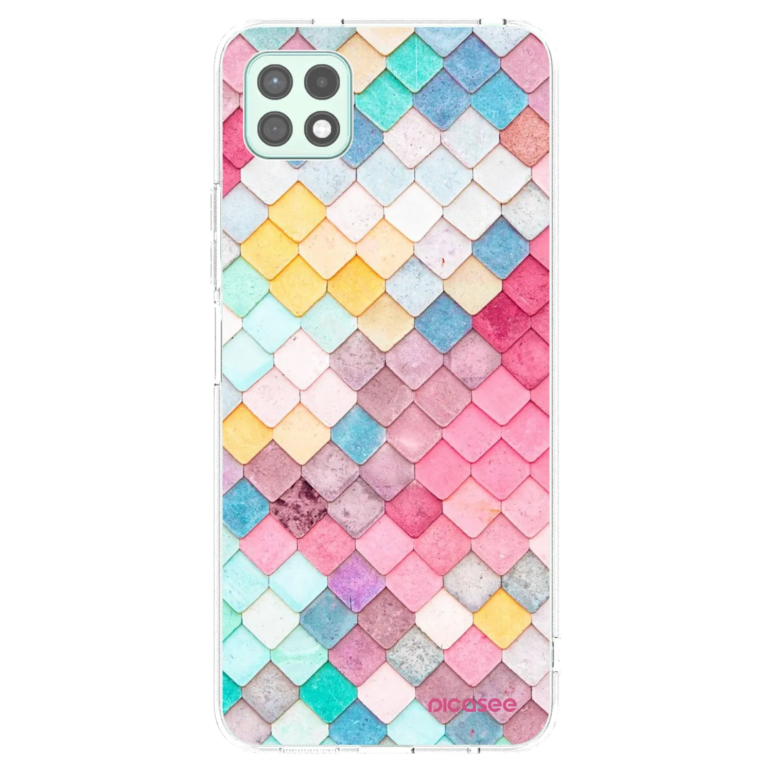 Picasee διαφανής θήκη σιλικόνης Samsung Galaxy A22 A226B 5G - Colorful roof