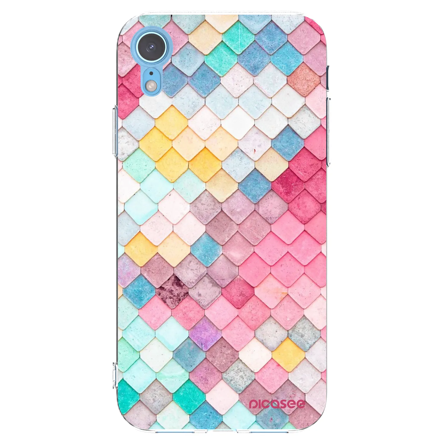 Picasee διαφανής θήκη σιλικόνης Apple iPhone XR - Colorful roof